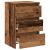 Noptiere, 2 buc., lemn vechi, 40x35x62,5 cm, lemn prelucrat GartenMobel Dekor