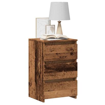 Noptiere, 2 buc., lemn vechi, 40x35x62,5 cm, lemn prelucrat GartenMobel Dekor