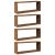 Rafturi perete cub 4 buc. lemn vechi 60x15x23cm, lemn prelucrat GartenMobel Dekor