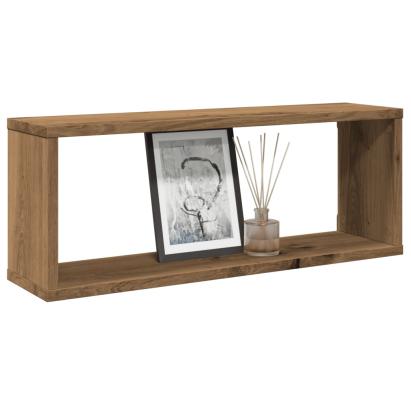 Rafturi de perete cub 4 buc. stejar artizanal, 60x15x23 cm lemn GartenMobel Dekor