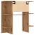 Dulap pentru hol Stejar Artizanal 97,5x37x99 cm Lemn prelucrat GartenMobel Dekor