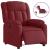 Fotoliu rabatabil electric, roșu vin, material textil GartenMobel Dekor