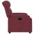 Fotoliu rabatabil electric, roșu vin, material textil GartenMobel Dekor