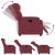 Fotoliu rabatabil electric, roșu vin, material textil GartenMobel Dekor