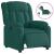 Fotoliu rabatabil electric, verde închis, material textil GartenMobel Dekor