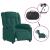 Fotoliu rabatabil electric, verde închis, material textil GartenMobel Dekor