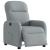 Fotoliu rabatabil electric, gri deschis, textil GartenMobel Dekor