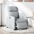 Fotoliu rabatabil electric, gri deschis, textil GartenMobel Dekor