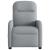 Fotoliu rabatabil electric, gri deschis, textil GartenMobel Dekor