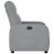 Fotoliu rabatabil electric, gri deschis, textil GartenMobel Dekor