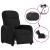 Fotoliu rabatabil electric, negru, material textil GartenMobel Dekor