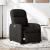 Fotoliu rabatabil electric, negru, material textil GartenMobel Dekor