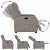 Fotoliu rabatabil electric, gri taupe, material textil GartenMobel Dekor
