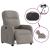 Fotoliu rabatabil electric, gri taupe, material textil GartenMobel Dekor
