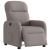 Fotoliu rabatabil electric, gri taupe, material textil GartenMobel Dekor