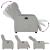 Scaun reclinabil electric Cloud Grey Fabric GartenMobel Dekor