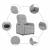 Scaun reclinabil electric Cloud Grey Fabric GartenMobel Dekor