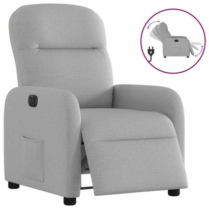 Scaun reclinabil electric Cloud Grey Fabric GartenMobel Dekor