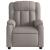 Fotoliu de masaj rabatabil, gri taupe, material textil GartenMobel Dekor