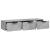 Dulap de perete, gri beton, 102x30x20 cm, lemn compozit GartenMobel Dekor
