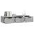 Dulap de perete, gri beton, 102x30x20 cm, lemn compozit GartenMobel Dekor