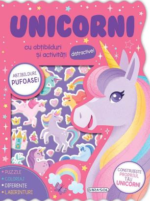 Abtibilduri pufoase - Unicorni PlayLearn Toys