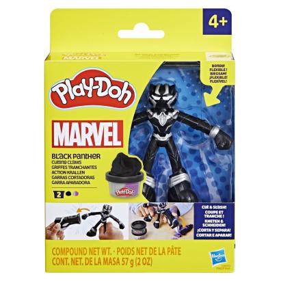 PLAY-DOH MARVEL FIGURINA FLEXIBILA CU ACCESORII BLACK PANTHER 10CM SuperHeroes ToysZone