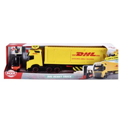 DICKIE SET CAMION DHL SI STIVUITOR CU SUNETE SI LUMINI 35CM SuperHeroes ToysZone