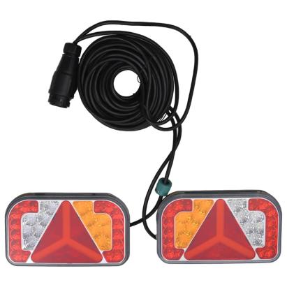 Lumini pentru remorcă, 2 buc., roșu, bec LED 12 V, 24x5x14,5 cm GartenMobel Dekor