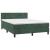 Pat box spring cu saltea, verde închis, 140x200 cm, catifea GartenMobel Dekor