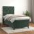 Pat box spring cu saltea, verde închis, 90x200 cm, catifea GartenMobel Dekor