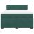 Pat box spring cu saltea, verde închis, 140x200 cm, catifea GartenMobel Dekor