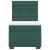Pat box spring cu saltea, verde închis, 90x190 cm, catifea GartenMobel Dekor