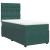 Pat box spring cu saltea, verde închis, 90x190 cm, catifea GartenMobel Dekor