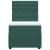 Pat box spring cu saltea, verde închis, 90x190 cm, catifea GartenMobel Dekor