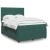 Pat box spring cu saltea, verde închis, 140x200 cm, catifea GartenMobel Dekor