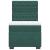 Pat box spring cu saltea, verde închis, 90x200 cm, catifea GartenMobel Dekor