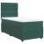 Pat box spring cu saltea, verde închis, 90x190 cm, catifea GartenMobel Dekor