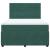 Pat box spring cu saltea, verde închis, 140x200 cm, catifea GartenMobel Dekor