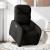 Fotoliu electric rabatabil cu ridicare, negru, textil GartenMobel Dekor