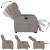 Fotoliu electric rabatabil cu ridicare, gri taupe, textil GartenMobel Dekor