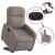 Fotoliu electric rabatabil cu ridicare, gri taupe, textil GartenMobel Dekor