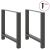 Picioare măsuță de cafea Antracit 2 buc 70x(72-73) cm Oțel GartenMobel Dekor
