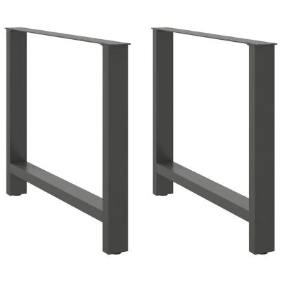 Picioare măsuță de cafea Antracit 2 buc 90x(72-73) cm Oțel GartenMobel Dekor