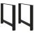 Picioare măsuță de cafea Negru 2 buc 100x(72-73) cm Oțel GartenMobel Dekor