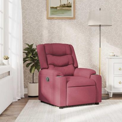 Fotoliu rabatabil, roșu vin, material textil GartenMobel Dekor