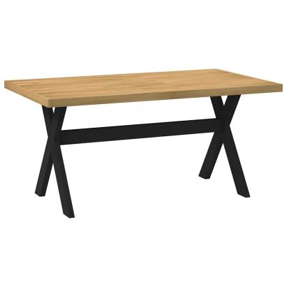 Masă de sufragerie NOAIN picioare în formă X lemn masiv de pin GartenMobel Dekor