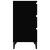 Noptieră, negru, 40x35x70 cm, lemn prelucrat GartenMobel Dekor