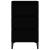 Noptieră, negru, 40x35x70 cm, lemn prelucrat GartenMobel Dekor