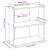 Bibliotecă cu 3 niveluri, alb, 60x30x80 cm, lemn de prelucrare GartenMobel Dekor